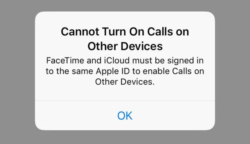 Come risolvere Impossibile attivare le chiamate su altri dispositivi su iOS