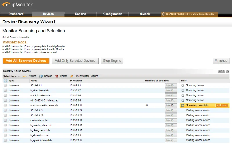 SolarWinds ipMonitor – REVISIONE Funzionale 2021