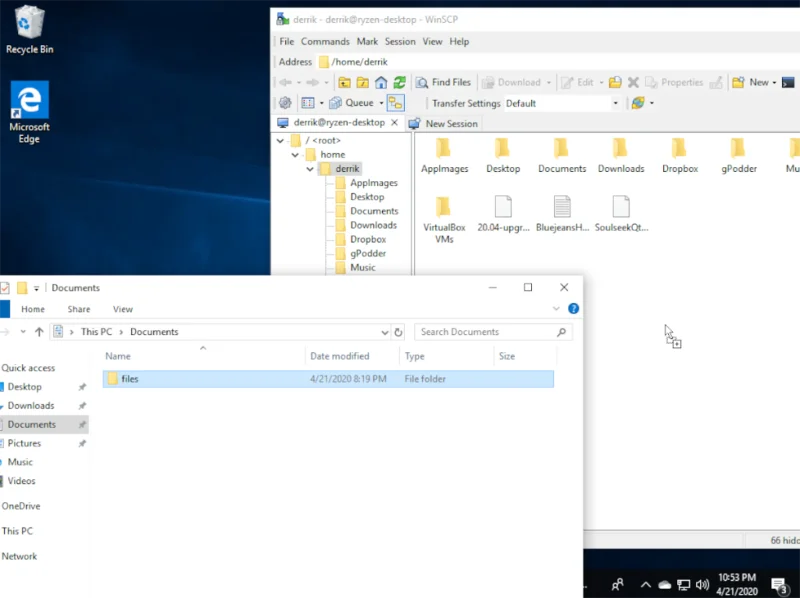 Come trasferire file su Linux da Windows 10 su SSH