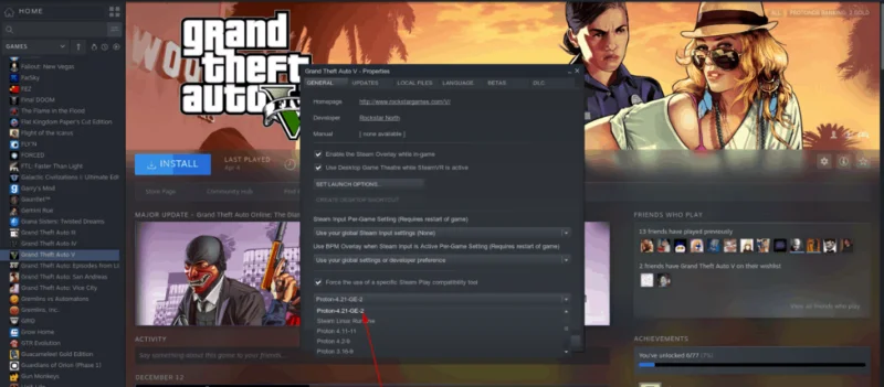 Come giocare a Grand Theft Auto 5 su Linux