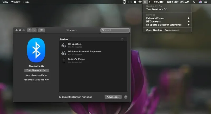So zeigen Sie den Akku für Bluetooth-Geräte unter macOS an