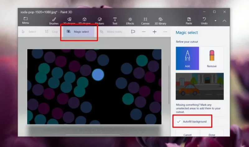 如何在 Paint 中使背景透明 (Windows 10)
