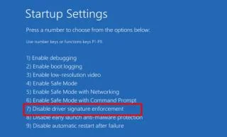 如何在 Windows 10 上禁用驅動程序簽名強制