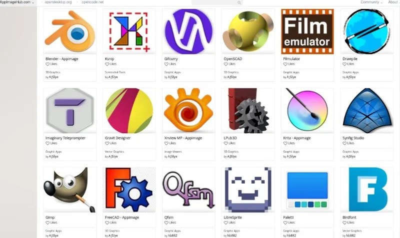 Download von AppImages