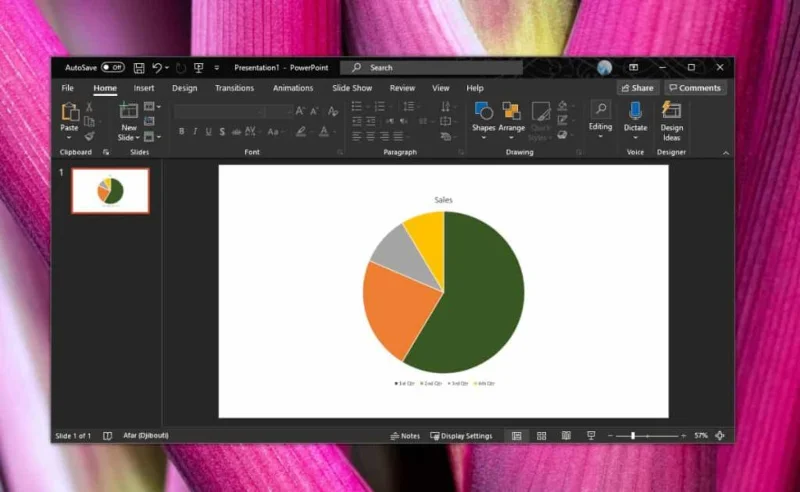 Office 365용 PowerPoint에서 차트 테마의 사용자 지정 색을 설정하는 방법