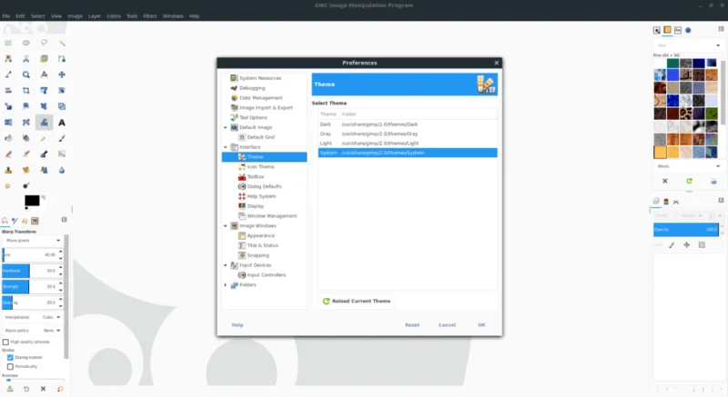 Jak dostosować interfejs Gimp w systemie Linux