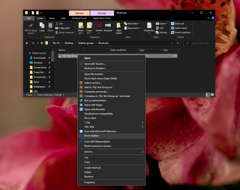 如何在 Windows 10 的任務欄上對應用程序進行分組