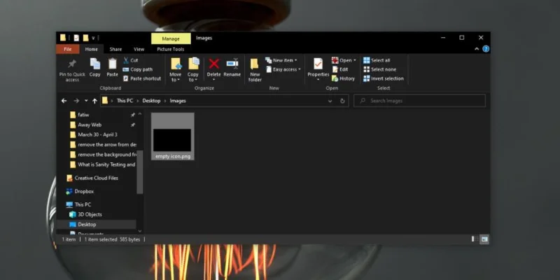 [修復] Windows 10 文件資源管理器中的黑色背景 PNG