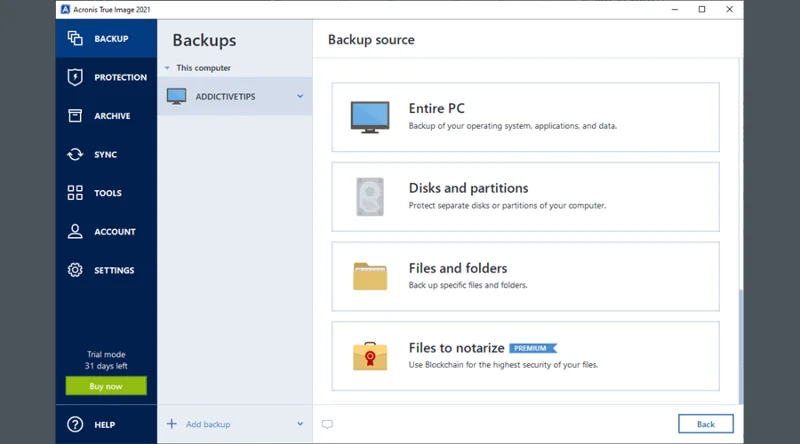 Acronis True Image (2021) Download e installazione per Windows e Mac