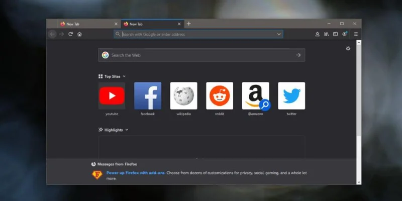 كيفية تعطيل الرسائل من Firefox في صفحة علامة التبويب الجديدة