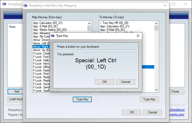 SharpKeys Download e installazione per Windows 10