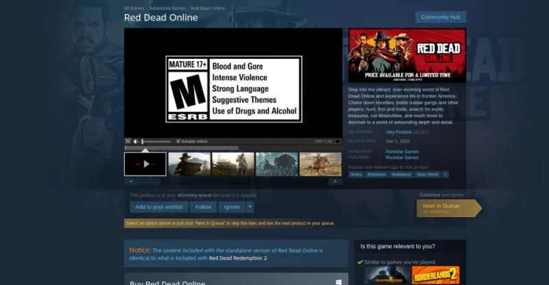 Comprar Red Dead Online