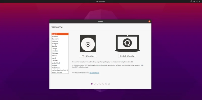 Как установить Ubuntu с BtrFS