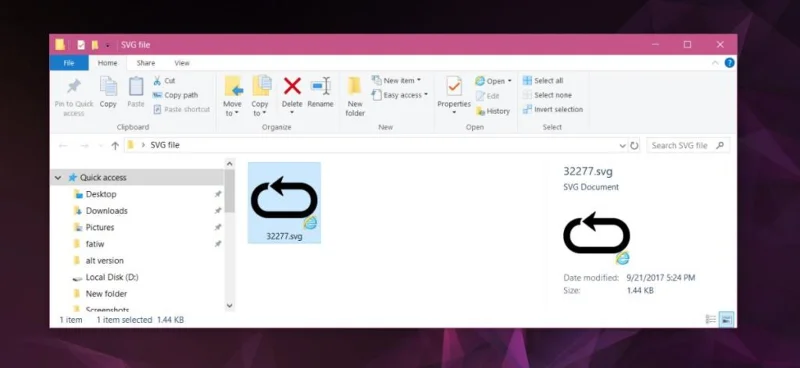 So aktivieren Sie die SVG-Miniaturansicht im Datei-Explorer unter Windows 10