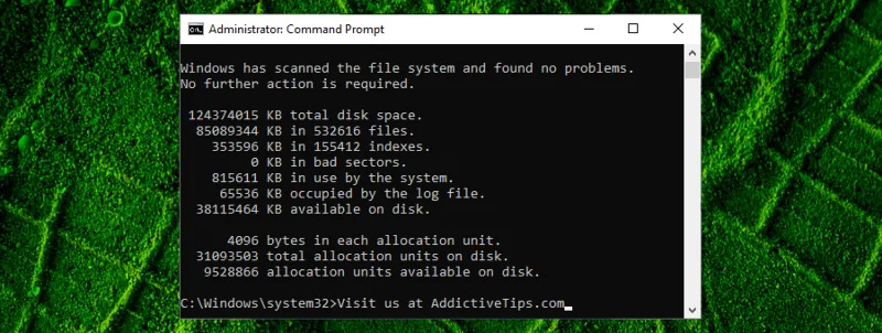 Controlla settori danneggiati con chkdsk