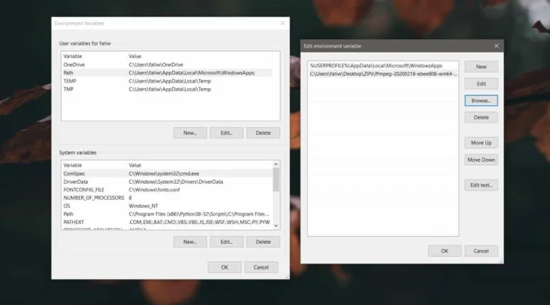 如何在 Windows 10 上安裝 FFMPEG