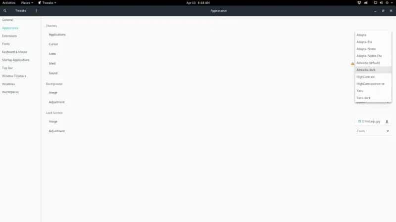 如何在 Gnome Shell 中切換到暗模式