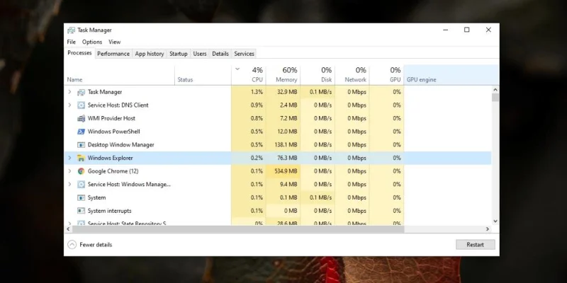 Come risolvere lutilizzo elevato della memoria di Desktop Window Manager in Windows 10