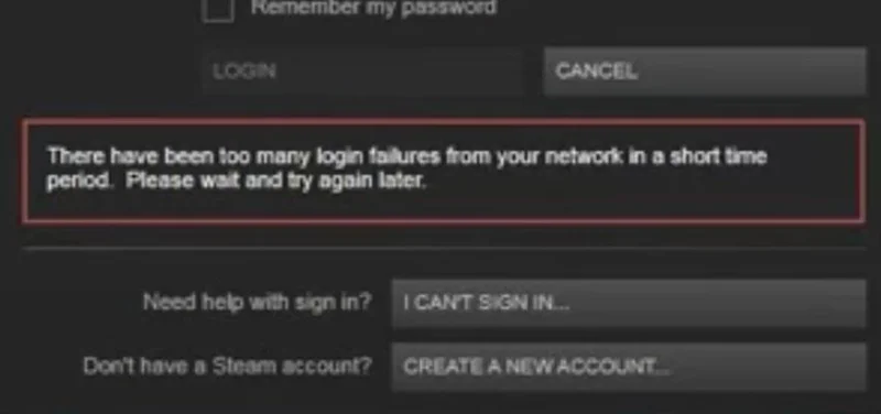 Come risolvere Steam troppi errori di accesso dalla tua rete Errore
