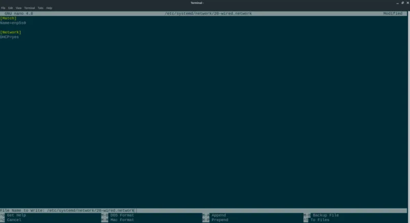 Linux에서 systemd-networkd 설정