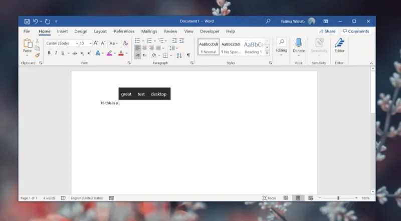 如何在 Windows 10 上打開預測文本