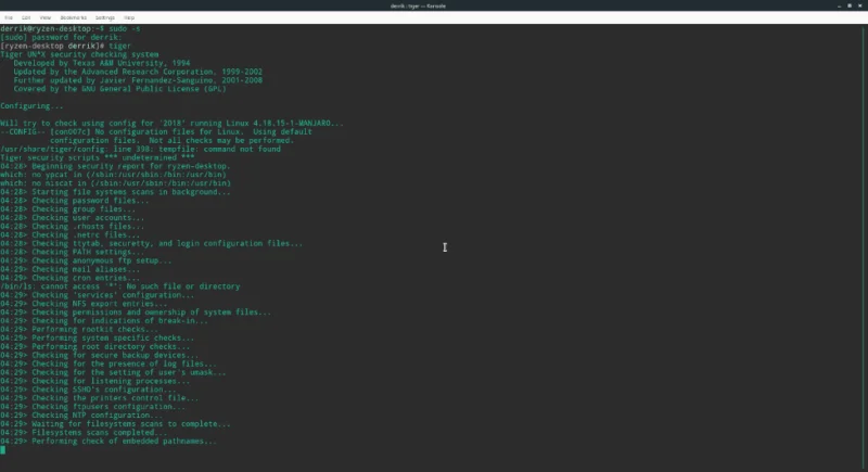 如何使用 Tiger 在 Linux 上檢查 rootkit