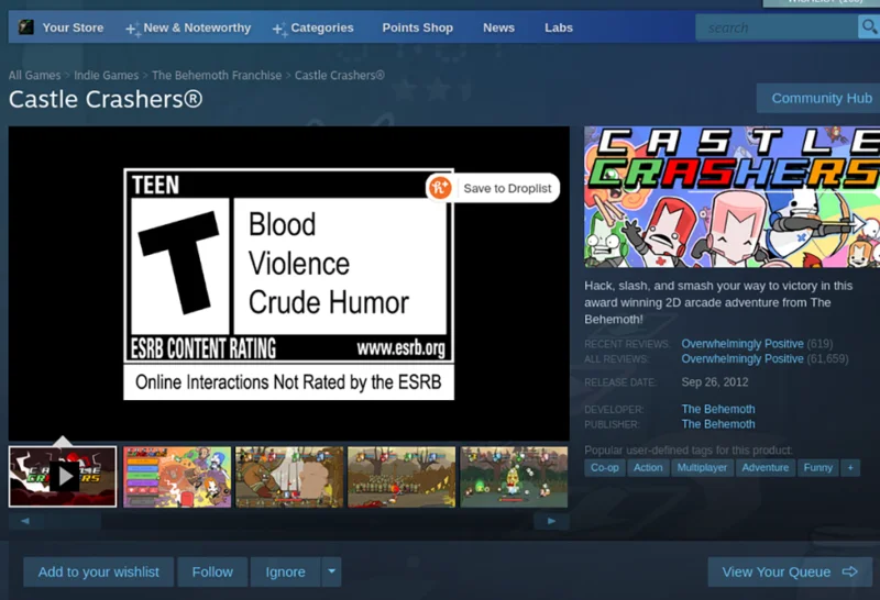 Cara bermain Castle Crashers di Linux
