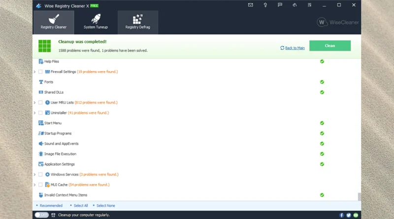 Wise Registry Cleaner (gratuito) Download e revisione rapida