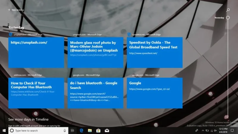 10 nuove funzionalità in Windows 10 Spring Creators Update