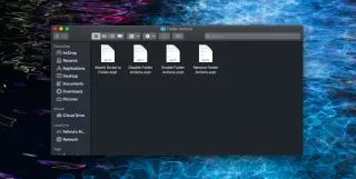 So löschen Sie eine Ordneraktion unter macOS