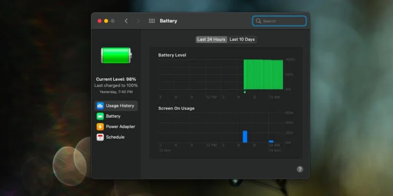 Come visualizzare lutilizzo della batteria su macOS Big Sur