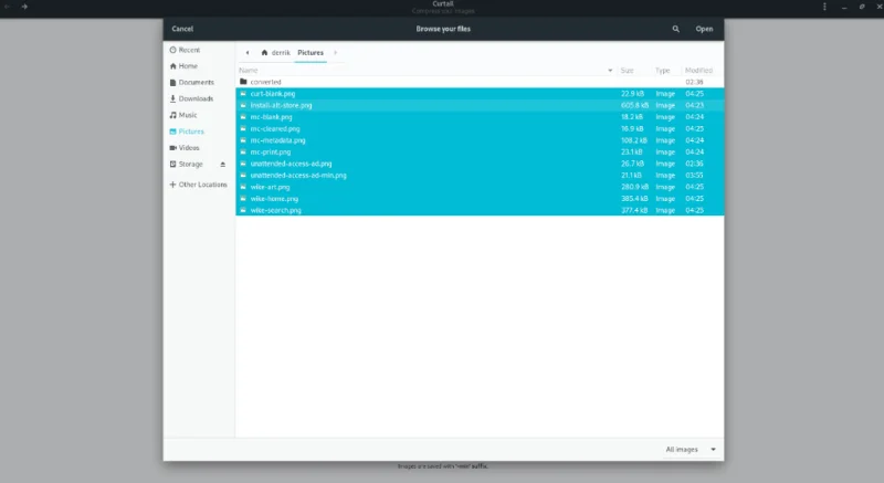 كيفية ضغط الصور على Linux باستخدام Curtail