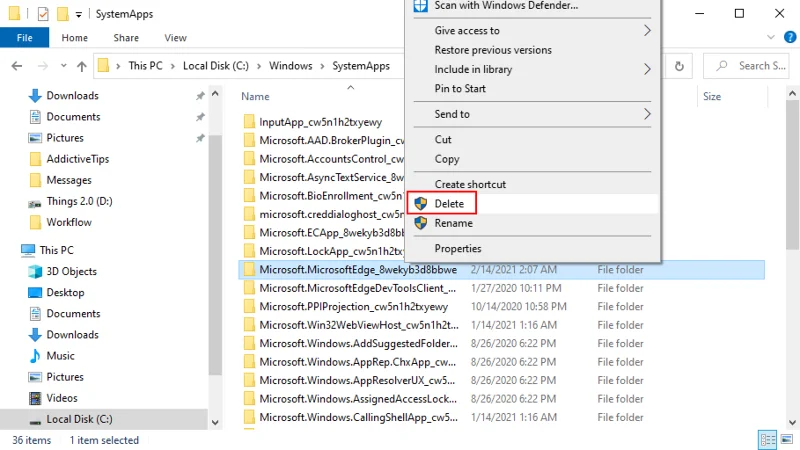 So deinstallieren Sie Microsoft Edge von Windows 10