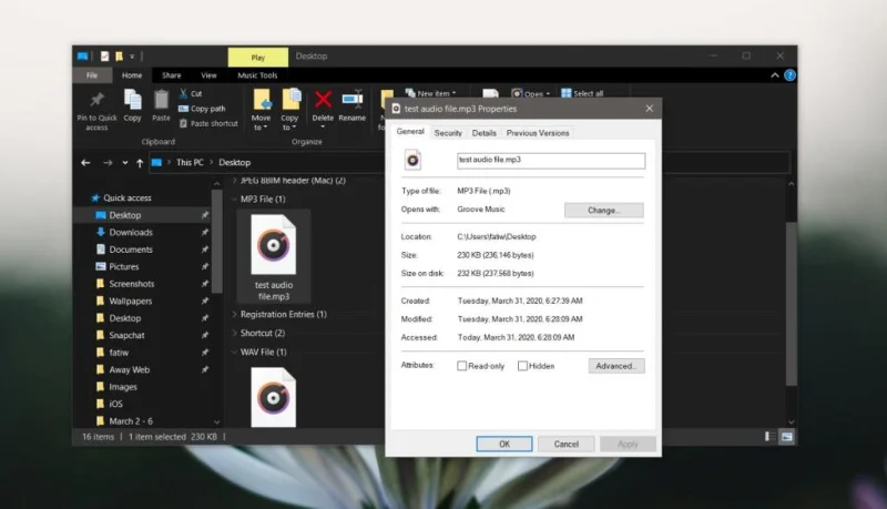 Come comprimere un file audio su Windows 10