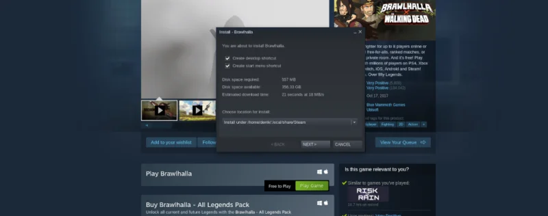 كيف تلعب Brawlhalla على Linux