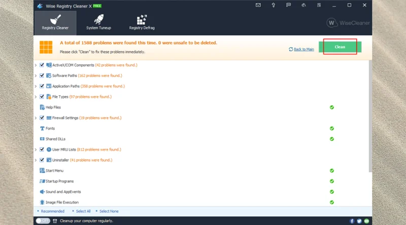 Wise Registry Cleaner (gratuito) Download e revisione rapida