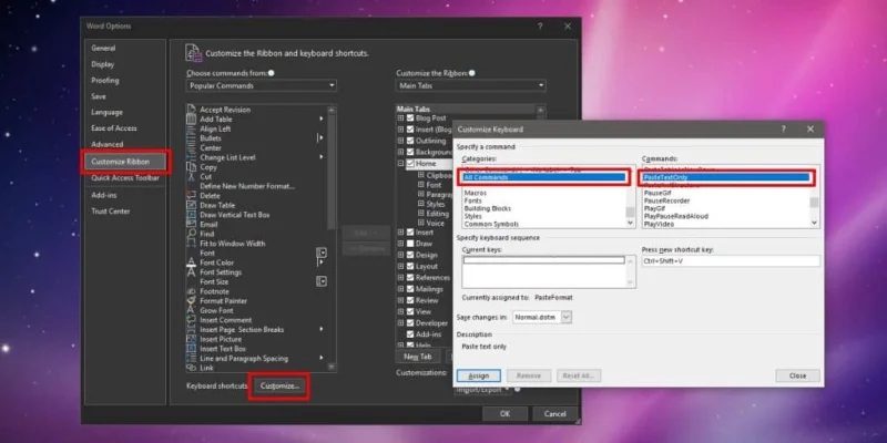 So fügen Sie Text ohne Formatierung in Word für Office 365 ein