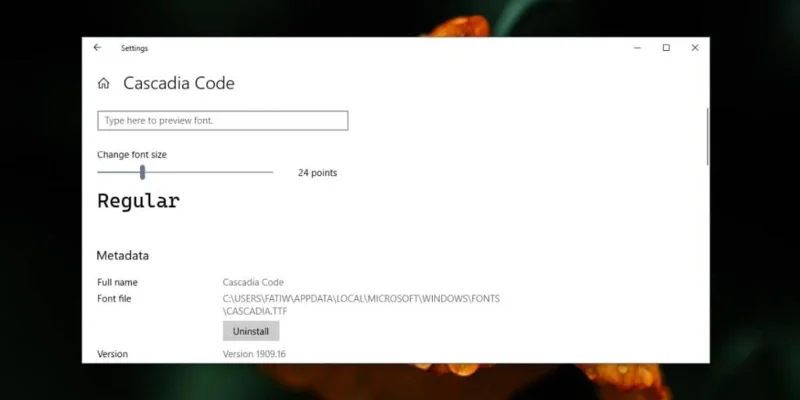 如何在 Windows 10 上卸載字體