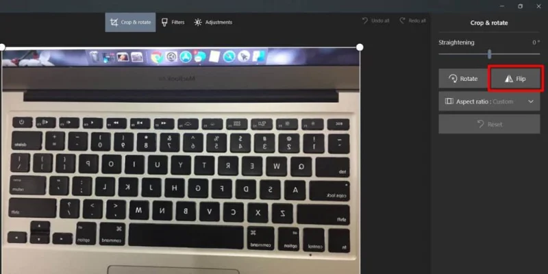 Windows10で写真をミラーリング/フリップする方法