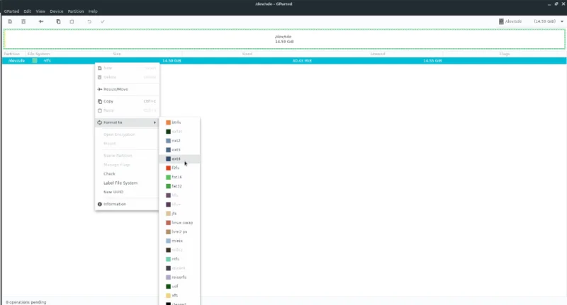 Cómo instalar el editor de particiones Gparted en Linux