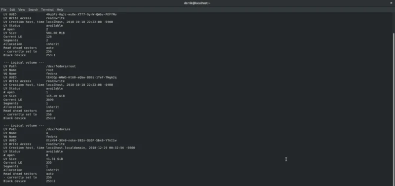 Hoe het formaat van LVM-volumes op Linux te wijzigen