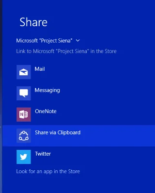 在 Windows 10 中將 Windows Store 應用程序鏈接複製到剪貼板