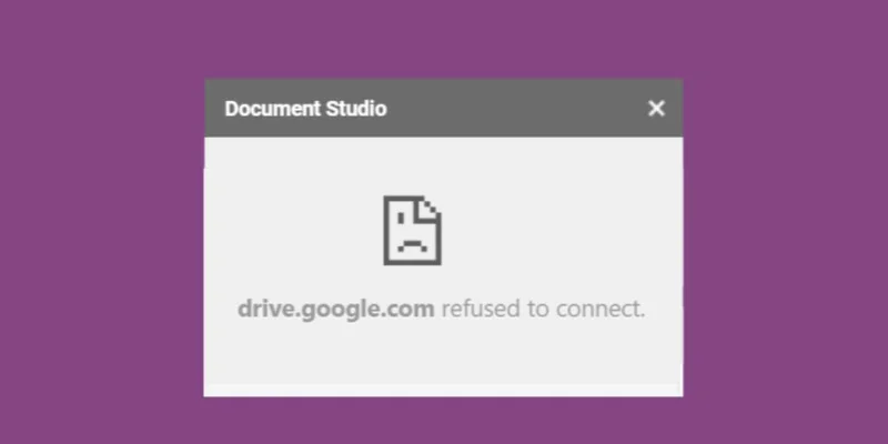 So beheben Sie das Problem, dass docs.google.com keine Verbindung herstellen konnte