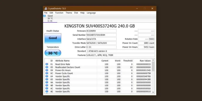 Windows10でSSDの状態を確認する方法