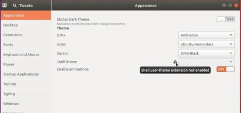 如何安裝 Black Maia Gnome Shell 主題