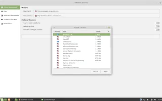 Come passare a un mirror di aggiornamento locale in Linux Mint
