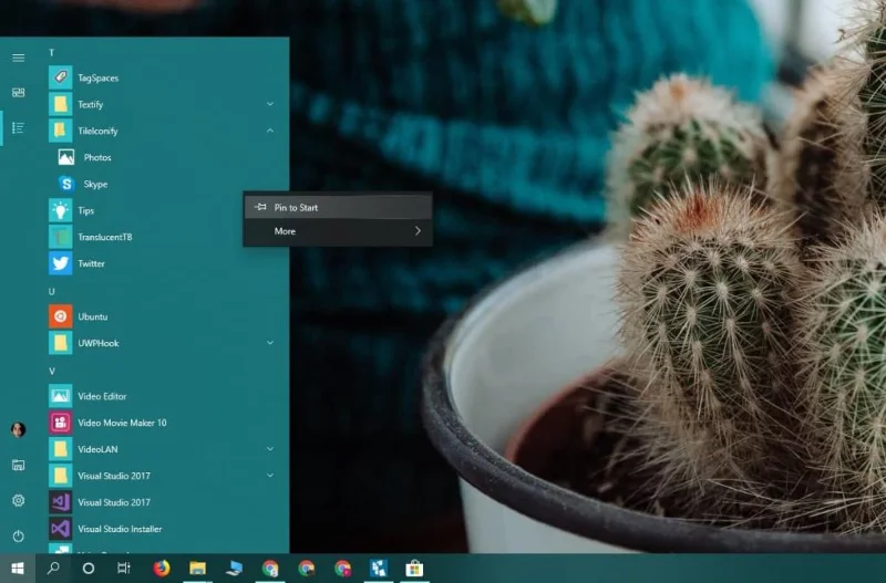 如何在 Windows 10 上將應用程序磁貼顏色與開始菜單匹配