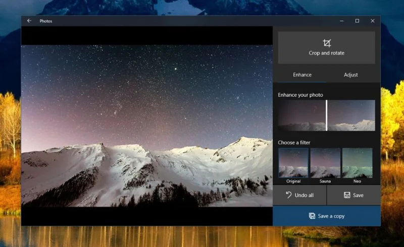 Windows 10da Fotoğraflar Uygulamasında Görüntüler Nasıl İyileştirilir