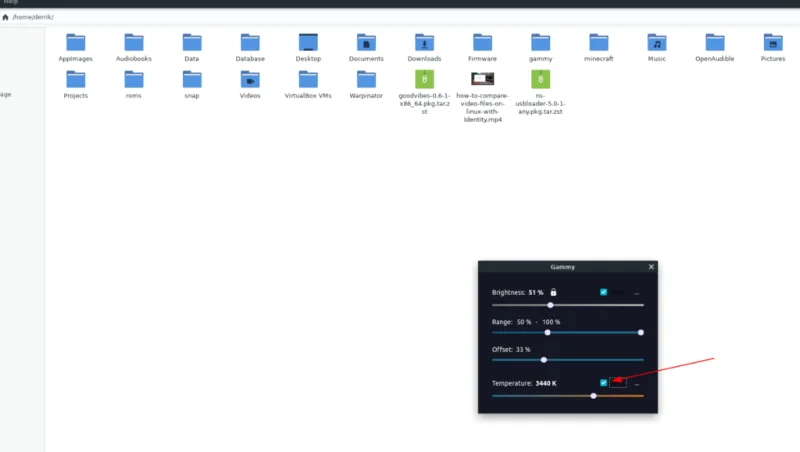 So ändern Sie die Farbtemperatur unter Linux mit Gammy