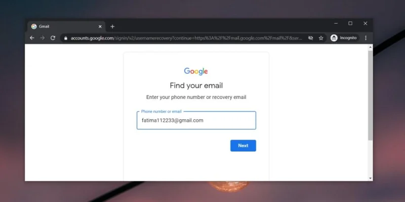 Gmail Account Recovery
